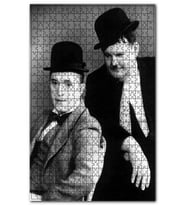 Cakapuzzle Arthur Stanley Jefferson ve Oliver Hardy Puzzle Yapboz MDF (Ahşap) (120 Parça)