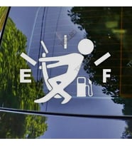 Yakıt Depo Komik Sticker etiket arka cam