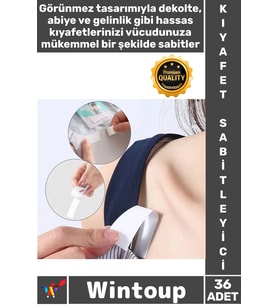 #Bant Şeffaf Güçlü Yapışkanlı Dekolte Abiye Gelinlik Çift Taraflı Vücut Kıyafet Sabitleme Bantı