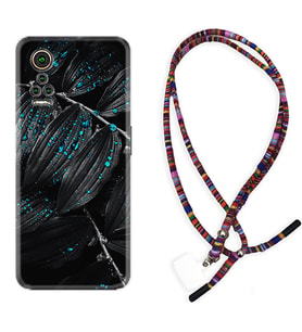 General Mobile GM 21 Pro GM 22 Pro Plus Kılıf Boyun Asklı Rasta Silikon Foid Green 1643