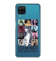Samsung Galaxy A22/M22/M32 Uyumlu Taylor Swift Desenli Şeffaf Telefon Kılıfı
