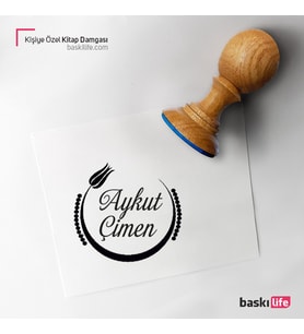 Kişiye Özel Kitap Damgası Kitap Mührü Kaşe Kitap Mühür Özel Damga 237