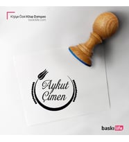 Kişiye Özel Kitap Damgası Kitap Mührü Kaşe Kitap Mühür Özel Damga 237