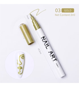 Nail Art çizim kalemi GOLD (53542-3)