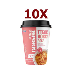 Hipokki Rose Soslu Kore Tteokbokki Pirinç Keki 120gr 10'lu Set