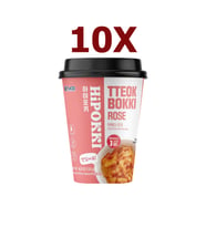 Hipokki Rose Soslu Kore Tteokbokki Pirinç Keki 120gr 10'lu Set