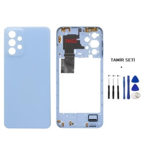 Samsung Galaxy A23 - SM-A235F FULL Kasa Arka Kapak Takım MAVİ - TAMİR SETİ