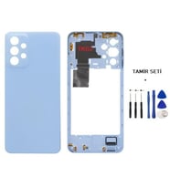 Samsung Galaxy A23 - SM-A235F FULL Kasa Arka Kapak Takım MAVİ - TAMİR SETİ