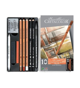 Cretacolor Artino Çizim Seti 10lu Metal Kutu 40020