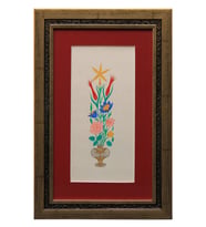 e38 EL İŞÇİLİĞİ VAZOLU BUKET 41*28 cm - 1799