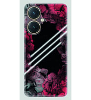 Vivo Y27 Kılıf Silikon Desen Özel Seri Flowers Line 1732