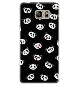 Samsung S7 Edge S20 Fe Plus Ultra S21 S22 Kılıf Desenli Silikon Panda Suratları 1773