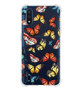 PrintiFy Samsung Galaxy A01 Uyumlu Water Color 2 Baskılı Şeffaf Köşe Korumalı Antişok Kılıf