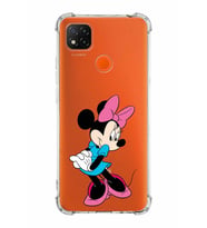 Xiaomi Redmi 9C Köşe Korumalı Antişok Kapak Minnie Mouse Tasarımlı Şeffaf  Kılıf
