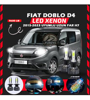 Fiat Doblo D4 2015-2023 Uzun Far Uyumlu Şimşek Etkili Led Xenon Pro Series H7
