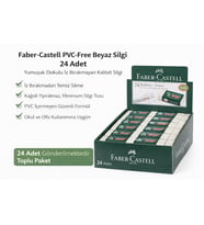 No24 Pvc Free Beyaz Silgi 24 Adet Standlı Kutu İz Bırakmayan Yumuşak Okul Ofis Silgisi