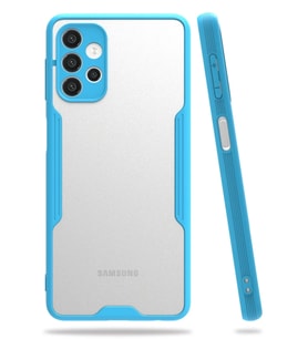Mey İthalat® Samsung Galaxy A52 Kılıf Platin Silikon - Mavi