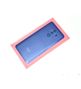 Tkgz Huawei Uyumlu MATE 10 Pro Arka Pil Batarya Kapağı (CAM) MAVİ