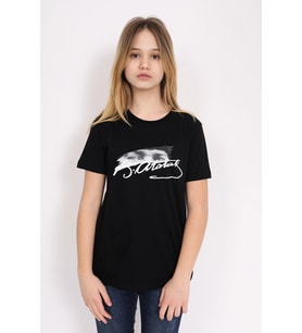 Toontoy Unisex Çocuk Atatürk Baskılı Tişört (Siyah)
