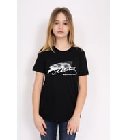 Toontoy Unisex Çocuk Atatürk Baskılı Tişört (Siyah)