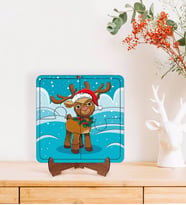 BK Toys Çocuklar İçin 2 si 1 arada Eğitici-Öğretici Ahşap 4 Parça Yapboz Puzzle Çerçeve Model 45
