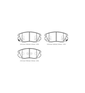 OPEL INSIGNIA- 09/17; ÖN FREN BALATASI 1,4/1,6/1,8/2,0 (DİSK) (131,5X59,6X19)(BRAMAX) 1605185