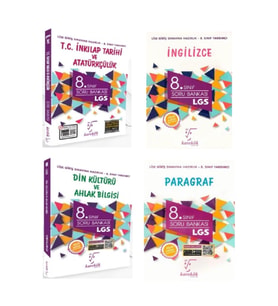 Karekök Yayınları Karekök 8.sınıf Inkilap Tarihi-ingilizce-din Kültürü Soru Seti (Çok Renkli)