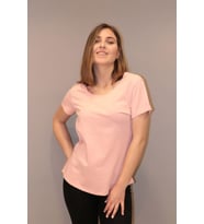 Rich Kadın Bisiklet Yaka T-shirt %100 Pamuk Tişört