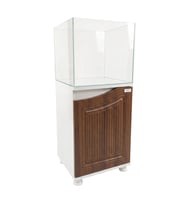 Kanki Pet 40 cm Ultra Clear Nano West Seri Mobilyalı Ceviz Akvaryum 64 Lt