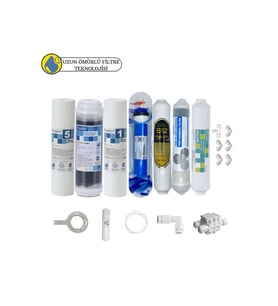 Purefer Açık kasa çift sedimentli Sertifikalı 7li Filmtec Dupon mebran  4lü mineral+B12 alkali