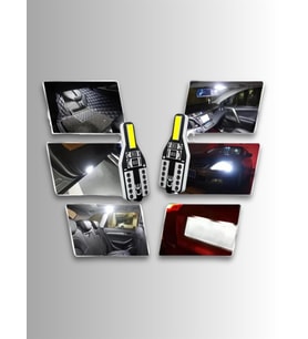 YENİ NESİL T10 LED ULTRA PARLAK MOTOSİKLET OTOMOBİL PARK PLAKA AMPÜLÜ (2 ADET) 