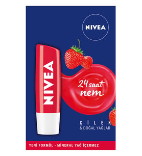 Nivea Çilek Dudak Bakım Kremi 4,8 GR