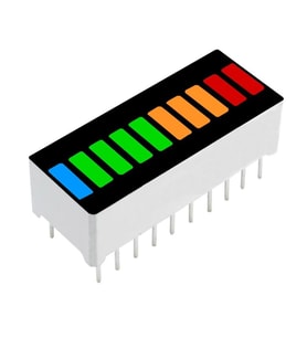 4 Renk Bar Led 10 Segment Akü Batarya Kapasite Doluluk Göstergesi