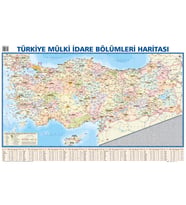 Mepmedya Yayınları 35*50 Cm Türkiye Mülki İdare Bölümleri Haritası 
