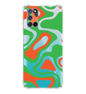 PrintiFy Oppo A72 Uyumlu Köşe Korumalı Renkli Desen Tasarımlı Şeffaf Silikon Kılıf