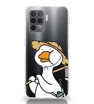 Oppo Reno 5 Lite Uyumlu Ördek Desenli Şeffaf Telefon Kılıfı