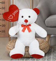 Oyuncak Ayıcı 90 cm Balonlu Beyaz Bobo  Peluş Ayıcık
