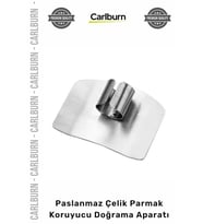 Özel Üretim Profesyonel Mutfak Kesim Sağlam Paslanmaz Çelik Parmak Koruyucu Doğrama Güvenlik Aparatı