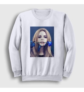 Presmono Unisex Beyaz Rose Lana Del Rey Sweatshirt 156880tt