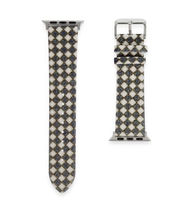 Watch 38Mm Karo Motif Kordon - Siyah