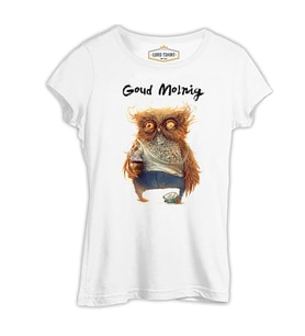 Goud Molnig Beyaz Kadın Tshirt