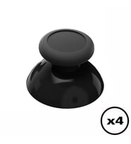 4 Adet Nintendo Switch Pro Analog Topuz 3D Joystick Başlık Thumb Sticks Yedek Parça (Siyah)
