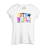 Travis Scott - Astro World Beyaz Kadın Tshirt