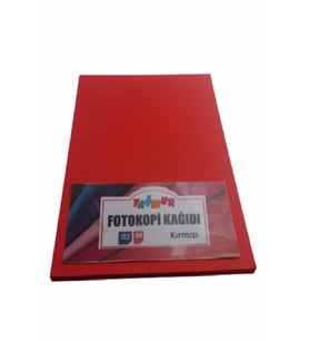 A4 Renkli Fotokopi Kağıdı Kırmızı 100 Lü Paket