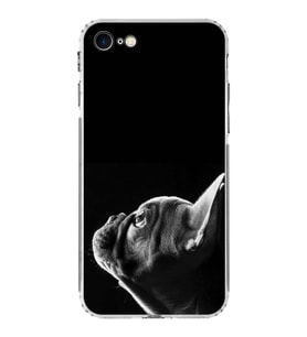 PrintiFy iPhone 7 ile Uyumlu Köpek 1 Kamera Korumalı Şeffaf Kılıf