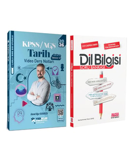 Yediiklim 2026 KPSS Tarih Atölye Video Ders Notları ve AKM Dil Bilgisi Soru Bankası Seti 2 Kitap
