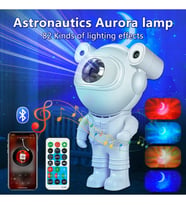 astronot yıldız ışık galaksi bluetooth hoparlör speaker gece lambası