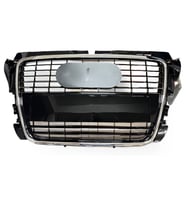 Audi A3 2009-2012 Ön Panjur Parlak Siyah+Kromlu 8P0853651M