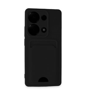 Xiaomi Redmi Note 13 Pro 4g Kılıf Kelvin Kartvizitli Silikon - Siyah