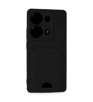 Xiaomi Redmi Note 13 Pro 4g Kılıf Kelvin Kartvizitli Silikon - Siyah